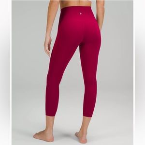 NEW Lululemon Align™ High-Rise Crop 23" Size 18 in Pomegranate